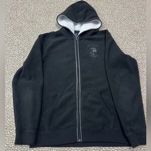 Buffalo David Bitton Black Zip-Up Hoodie Sz L/G